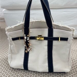 Blue Nautical Boatkin Bag with Charm